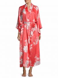 Natori - Layla Printed Slinky Charmeuse Robe at Saks Fifth Avenue